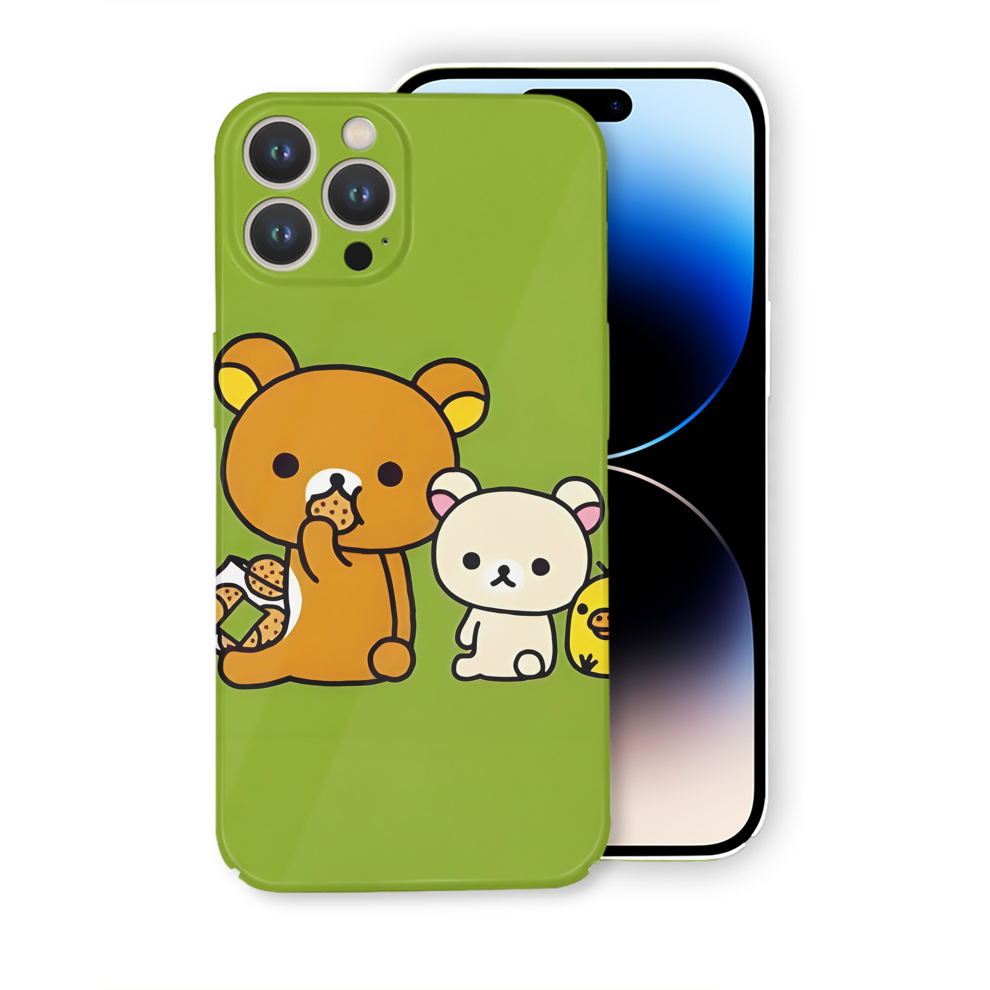 （画像用） リラックマ リラックマ キイロイトリ Rilakkuma Korilakkuma Kiiroitori 【iPhone 14シリーズ対応】ハードケース